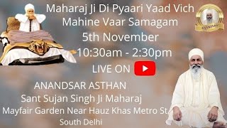 051124Live🔴 Maharaj ji Di pyaari Yaad Vich Mahine Vaar Samagam [upl. by Namar]