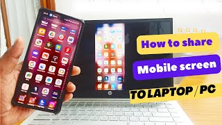 How To Connect Mobile To Laptop  How to cast mobile screen on Laptop  Mirror phone to pc [upl. by Lawler804]