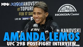 Amanda Lemos Declares after Beating Mackenzie Dern In 2024 I Will Be the Champion  UFC 298 [upl. by Donoghue557]