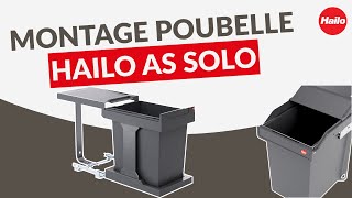 Montage de la poubelle encastrable Hailo AS Solo [upl. by Nnylakcaj]