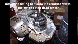 Replacing the Timing Belt on a Honda GCV160 motor [upl. by Nathaniel]