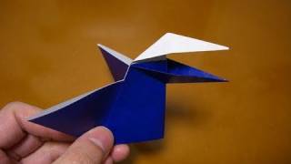 origami talking bird [upl. by Yatnuhs145]