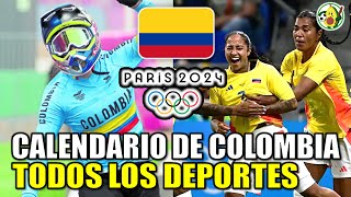 Calendario de Colombia en los Juegos Olímpicos 2024 Todos los Juegos de Colombia en las Olimpiadas [upl. by Tarryn258]