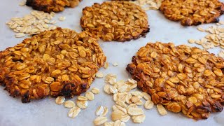 3 Ingredient Oat Cookies  Done in 15 Minutes [upl. by Elburt]