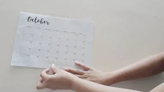 DIY Monthly Wall Calendar [upl. by Sabino129]