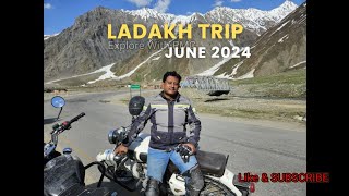 LEH LADAKH TRIP BY BIKE June 2024 trending leh ladakh viral [upl. by Nelleeus]