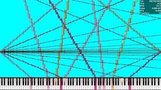 BLACK MIDI Paprikas Noise Challenge 2 10 million notes MLP Note Colored [upl. by Gabby]