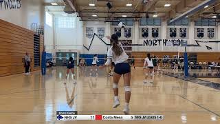 NWS Vs Costa Mesa JV Girls Volleyball Set 2 [upl. by Gervais]