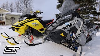 2020 Polaris Indy XCR 850 vs 2020 Ski Doo MXZ XRS 850  All The Details [upl. by Eeluj]