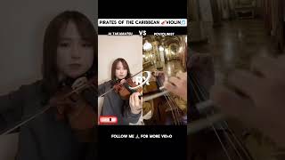 pirates of the caribbean violinAi Takamatsupoviolinistforyou duet sonshortvideo [upl. by Higbee]