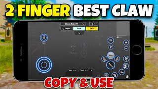 2 finger claw settings pubg mobile🔥the best controljust copy amp use✅ [upl. by Ima]