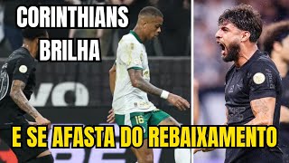 PAÇOCA DE CAIO PAULISTA CORINTHIANS SURPREENDE VENCE DERBY E FOGE DO Z4 [upl. by Dylane]