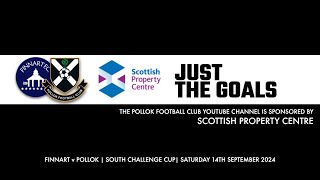 Finnart v Pollok  14th September 2024  Goals and Penalty Incident [upl. by Francklin]