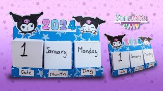 How to make a DESK CALENDAR  diy calendar  paper Mini calendar  DIY [upl. by Dnomaid]