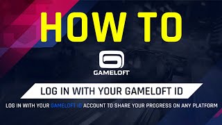 How to log in with your gameloft ID [upl. by Edana]