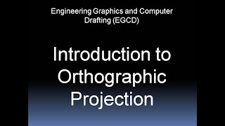 Orthographic Projection in Engineering Drawing  Orthographic Projection  Part1 [upl. by Mattah]