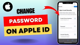 How to Change Apple ID Password 2024  Edit Password on Apple ID [upl. by Haldane]