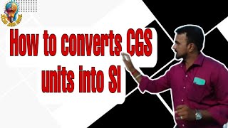 How🤔to convert CGS in marathi 🔥 units into SI👍  Units conversion [upl. by Laram997]