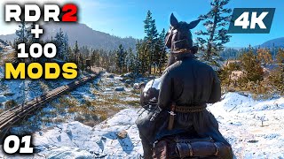 RED DEAD REDEMPTION 2 With 100 MODS Gameplay Walkthrough Chapter 1 FULL GAME 4K 60FPS PC ULTRA [upl. by Nylirehs]