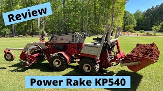 Finish Grade Harley Rake  Ventrac Power Rake KP540 Review  Ventrac 4500Z [upl. by Eelyk]