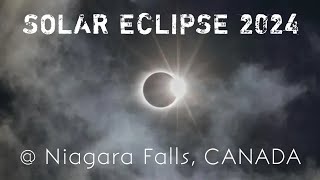 Solar Eclipse 🌘 2024  Niagara Falls CANADA  Walk Tour 4K [upl. by Norvin]