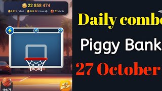 piggy bank 27 October daily combo card  piggy bank game combo  piggy bank combo card 27 October [upl. by Dayle]