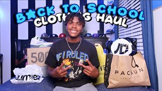 1000 BACK TO SCHOOL TRY ON CLOTHING HAUL  jordans pacsun footlocker etc [upl. by Ginsburg]