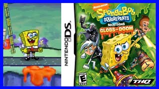 SpongeBob SquarePants featuring Nicktoons Globs of Doom Gameplay Nintendo DS [upl. by Arley]