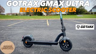 Gotrax GMAX Ultra Electric Scooter  Full Review [upl. by Annahvas]