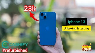 UNBOXING iPhone 13 Refurbished From Cashify only at 23k  Can I trust Cashify [upl. by Chari990]