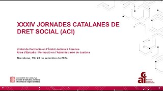 XXXIV Jornades Catalanes de Dret Social ACI  Taula 2 [upl. by Odelle]