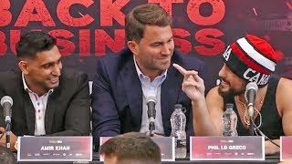 Amir Khan vs Phil Lo Greco FINAL PRESS CONFERENCE [upl. by Aisa]