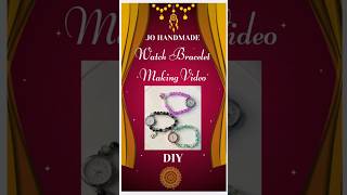 Diy watch bracelet making with perfect finishing and how to hide a knot diy handmade watch [upl. by Learsiy450]