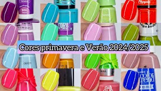 CORES DE ESMALTE PARA A PRIMAVERA VERÃO 20242025 [upl. by Echo246]