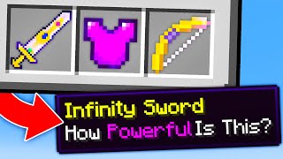 Minecraft With Custom Infinity Items [upl. by Waiter574]