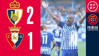 Resumen PrimeraFederación  SD Ponferradina 21 Club Atlético Osasuna B  Jornada 6 Grupo 1 [upl. by Friedland]