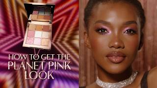 How to Get The Planet Pink Party Makeup Look Beautyverse Palette Tutorials  Charlotte Tilbury [upl. by Anerb]