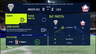 FIFA 22 Modalità Carriera 12 giornata della Ligue 1 Angers SCO LOSC [upl. by Denten]