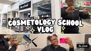 Cosmetology School Vlog BEHIND THE SCENES [upl. by Anirdnajela]