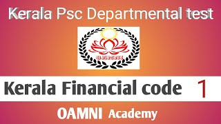 Kerala Psc Departmental test classesKFC  Kerala Financial code class1DefinitionsPQA [upl. by Maiah]