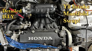 How To Put A Y8 Intake Manifold On Your D16Y7 [upl. by Stedt243]