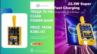 Treqa TR961 Clear Power Bank 10000Mah [upl. by Garfinkel945]