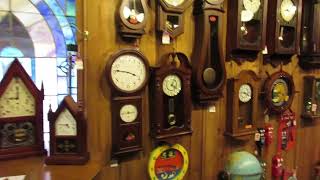 Tour of Champs Clock Shop in Douglasville GA August 2016 [upl. by Croix382]