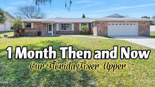 1 MONTH RECAP  OUR FLORIDA FIXER UPPER  BEFORE AND AFTER HOME RENOVATION [upl. by Adnek]