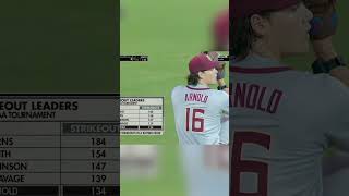 IMMACULATE INNING in NCAA baseball regionals 🤯 shorts [upl. by Euginom]