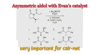 Asymmetric aldol reaction with Evans catalyst [upl. by Auqinet]