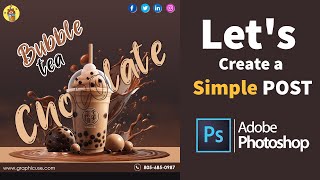 Create a simple POST using Photoshop  Graphic Use  photoshop trending post [upl. by Eiggep]