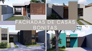 FACHADAS DE CASAS BONITAS DE 1 PISO [upl. by Capon]