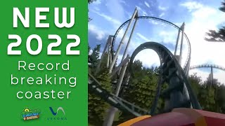 NEW 2022 Tallest Fastest Coaster in Denmark FØNIX  Vekoma Wildcat Fårup Sommerland [upl. by Pollerd]