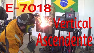 Como soldar con electrodo a tope en Vertical Ascendente Tutorial completo [upl. by Wilkins]